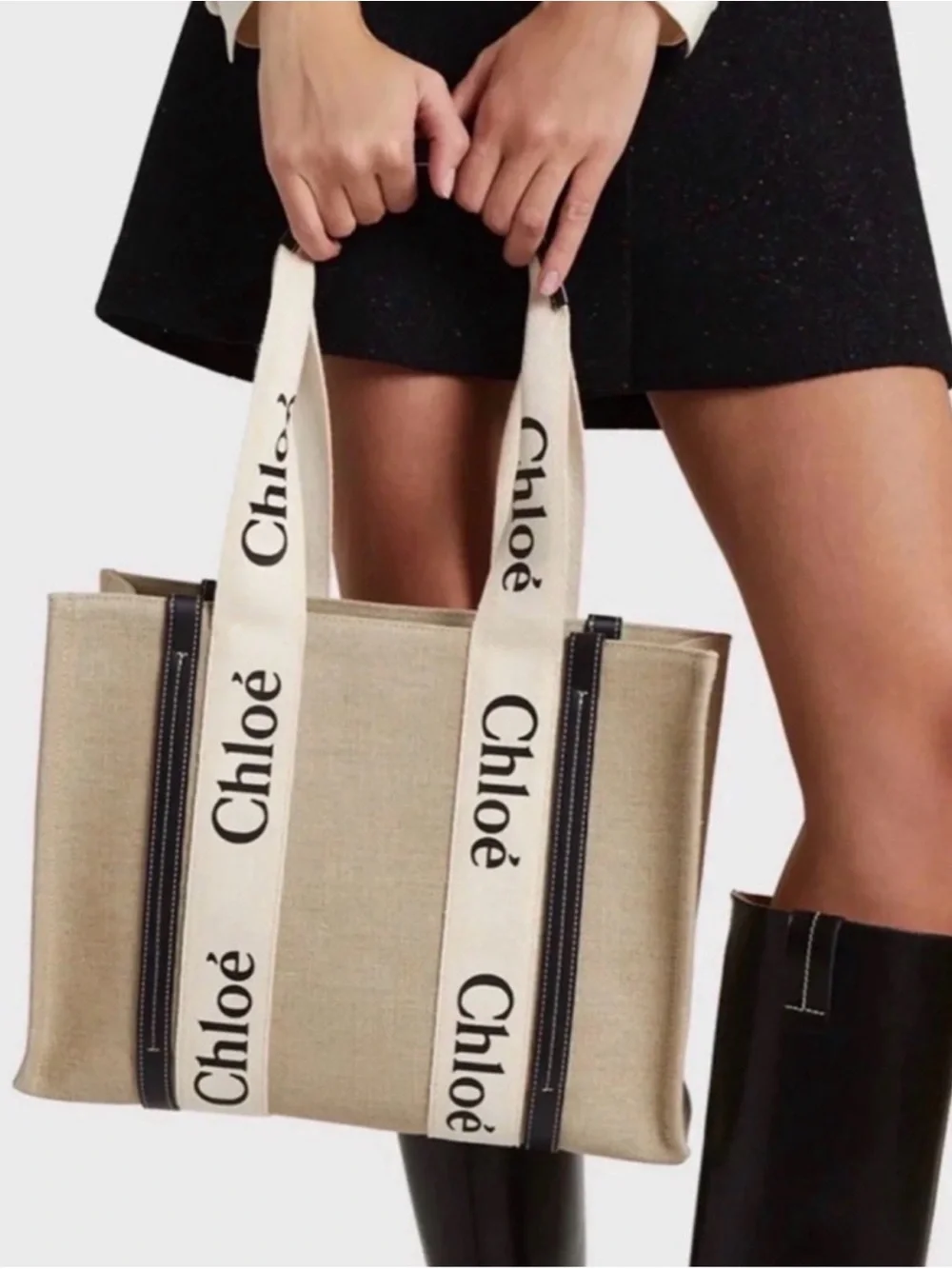 Chloé Beige Canvas Tote Medium $1,295